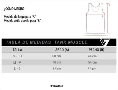 TANK MUSCLE CLASICA NEGRA BCO